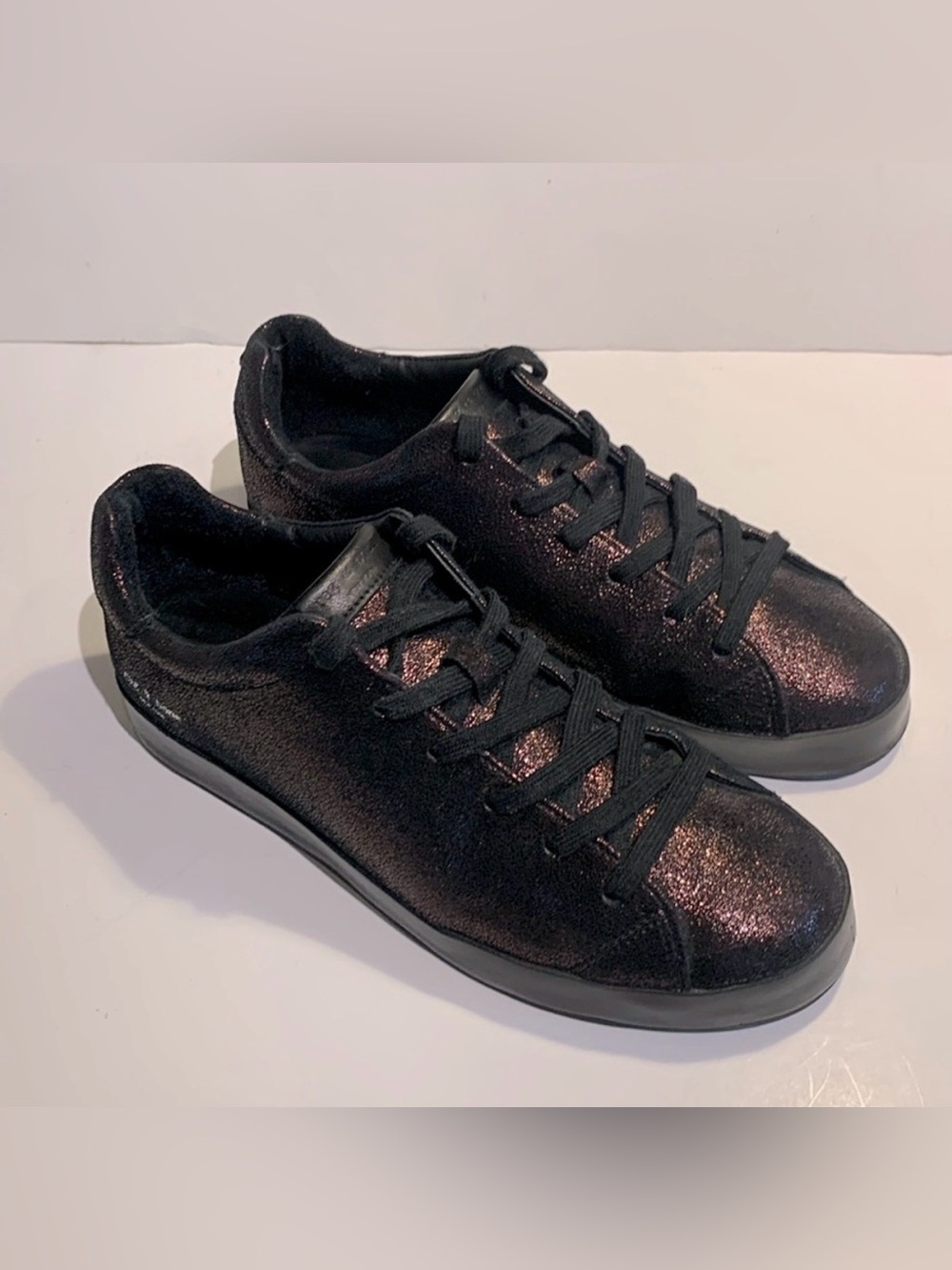 Rag & Bone Men’s Size 39.5 Metallic Bronze Glitter Black Sneakers